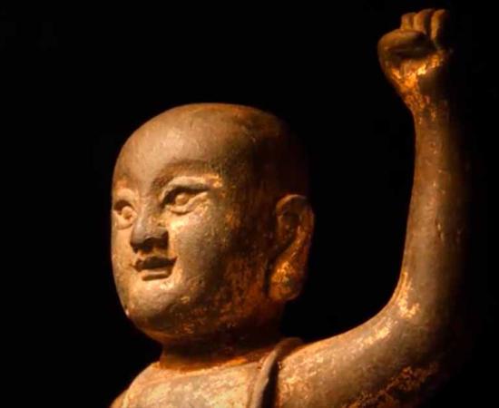 The Baby Buddha statue found in Shark Bay Australia.	Source: Finn Films