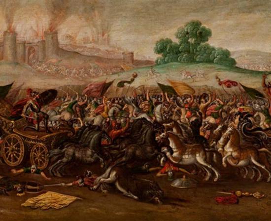 The Burning of Jerusalem by Nebuchadnezzar’s Army by Circle of Juan de la Corte (1580 - 1663) 