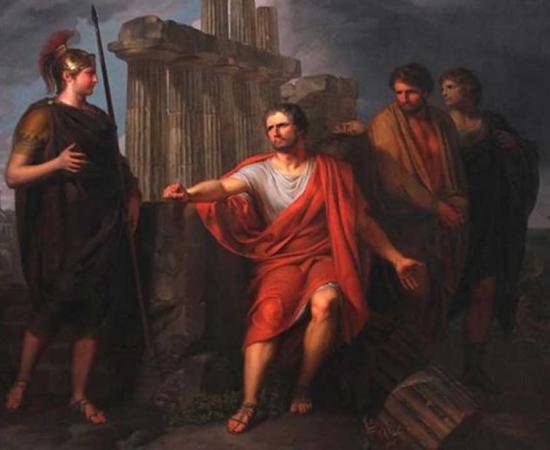 ‘Marius sitting on the Ruins of Carthage’ (circa 1791-1794) by Pierre-Joseph François. 