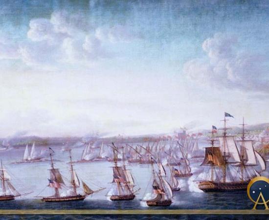 The bombardment of Tripoli on 3 August 1804, by Michele Felice Cornè (Public Domain)