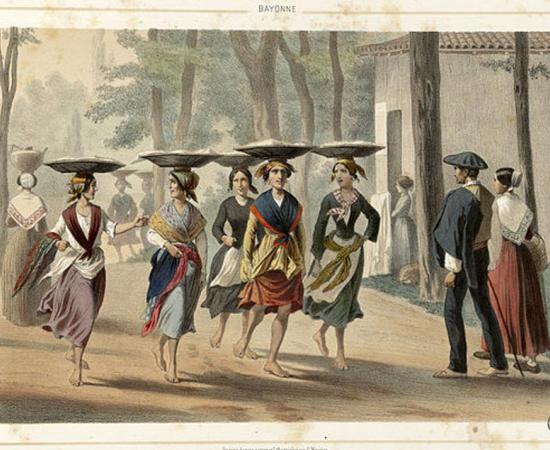 Basque women in Bayonne (1852) 