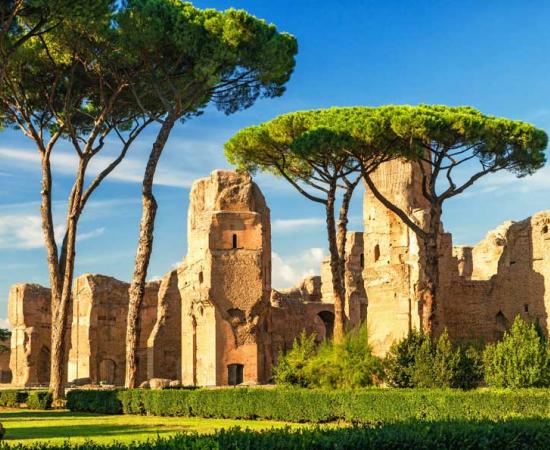 The ruins of the Baths of Caracalla in Rome, Italy. Source: scaliger / Adobe Stock 