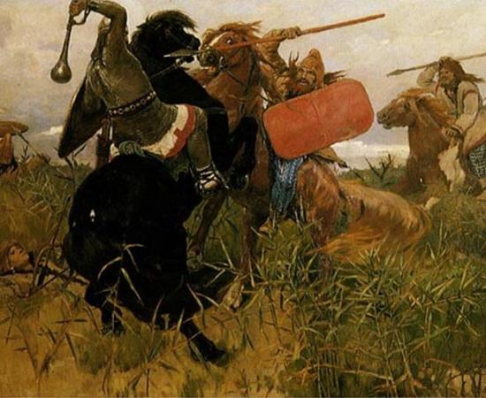 Battle between the Scythians and the Slavs 