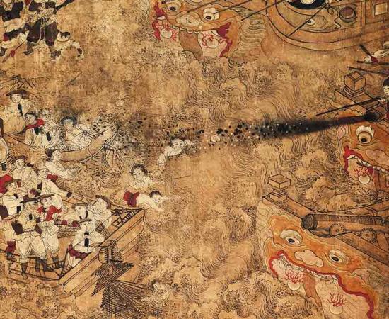 Representational image of a Chinese naval battle. Source: Public domain