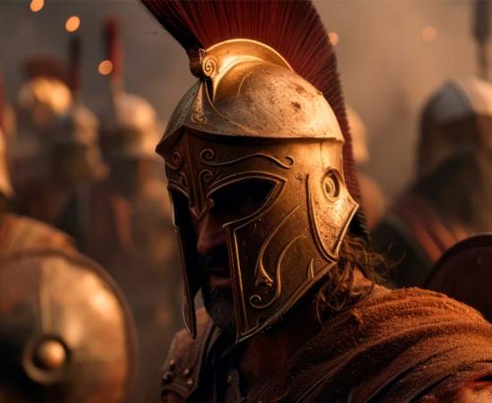 Spartan King Leonidas I and his warriors at Thermopylae. Source: Hui/Adobe Stock