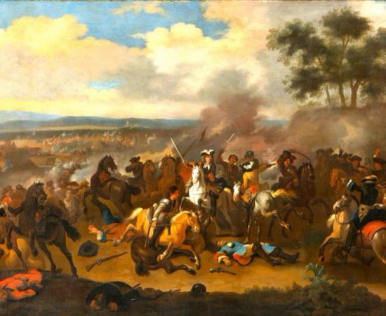The Battle of the Boyne (Ireland) between James II and William III, July 12, 1690. Source: Scolaire / Public Domain.