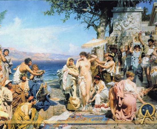 Fry in Eleusis, painting by Henryk Siemiradzki (1889).