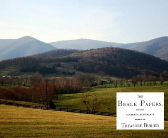 A view of Bedford County, Va., where the supposed treasure of “The Beale Papers” is said to be buried. 