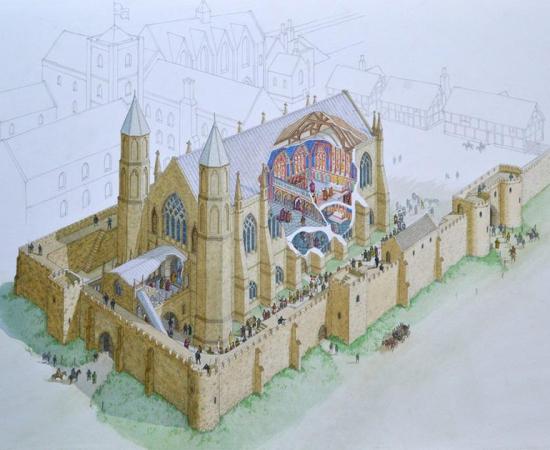 Reconstruction of Bek’s Chapel in Auckland Castle. (Andy Gammon / The Auckland Project)