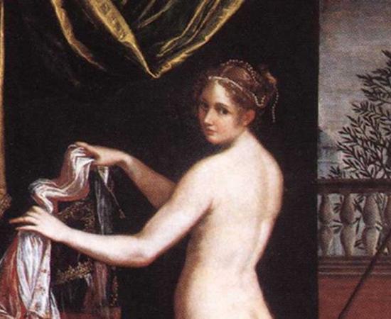 Minerva arming herself. The Gaulish goddess Belisama has been linked to this Roman goddess.