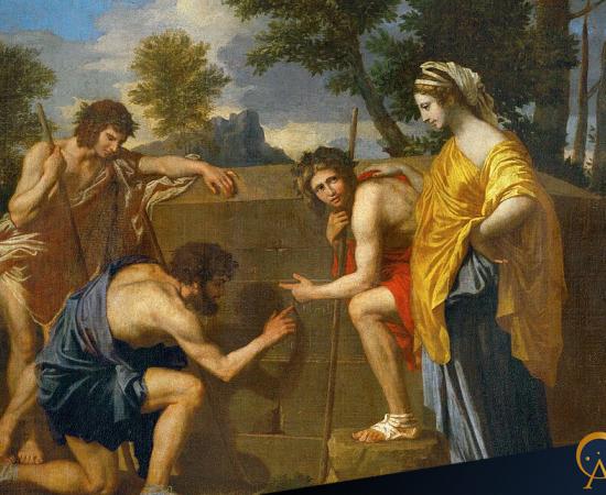 Et in Arcadia ego by Nicolas Poussin ca. 1628.