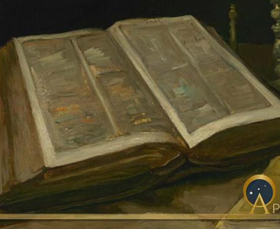 Still life with Bible by Vincent van Gogh (1885) Van Gogh Museum (Public Domain)