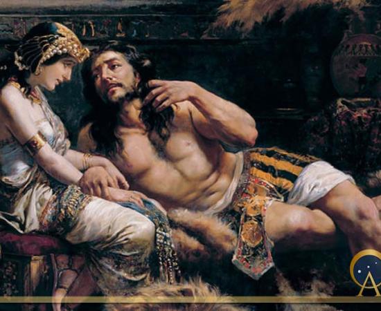 Samson and Delilah (1887) by Jose Etxenagusia (Public Domain)