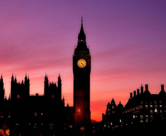 The Elizabeth Tower houses Big Ben.