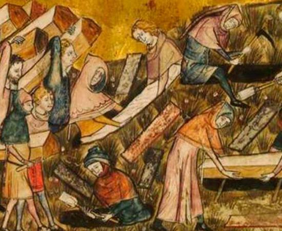 The people of Tournai bury victims of the Black Death, circa 1353. Source: Public Domain
