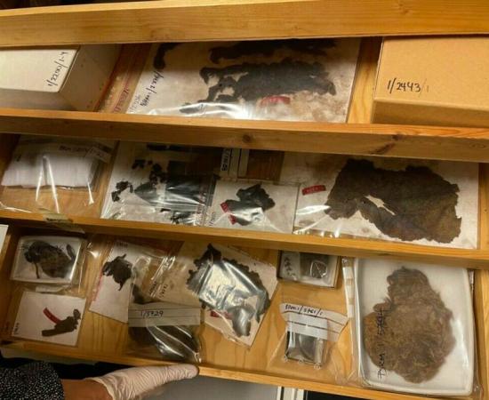 The Borgund Viking village museum basement has drawers upon drawers with remains of textiles from perhaps a thousand years ago. They can tell us more about what kind of clothes people in Norway wore during the Viking Age and the Middle Ages.	Source: Bård Amundsen / sciencenorway.no