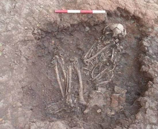 Bronze Age skeleton found at Stragglethorpe, during archaeological work on the Highways Agency scheme, England. Representational image only.  (CC BY 2.0)