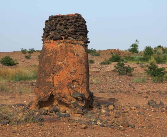 The UNESCO West-African Burkina Faso metallurgy site’s Tiwêga furnace, near Kaya. Source: Sébastien Moriset / © DSCPM/MCAT