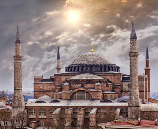 Hagia Sophia built by Emperor Constantine of the Byzantine Empire. Source: feferoni  / Adobe Stock.