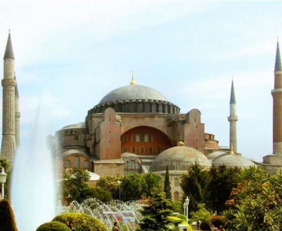 The Hagia Sophia, an iconic work of architecture that housed many iconic works of art.  