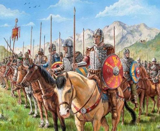 Byzantium survived the Arab invasions by developing a new system of defense. 