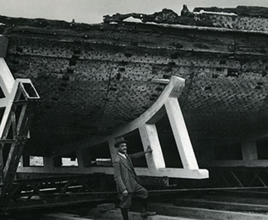 The Nave of one of the salvaged Nemi Ships, Milan Museum of Science and Technology 