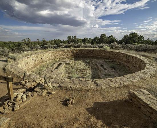Colorado, Montezuma County, Canyons of the Ancients National Monument. The Great Kiva at Lowry Pueblo. Source: Dominic / Adobe Stock
