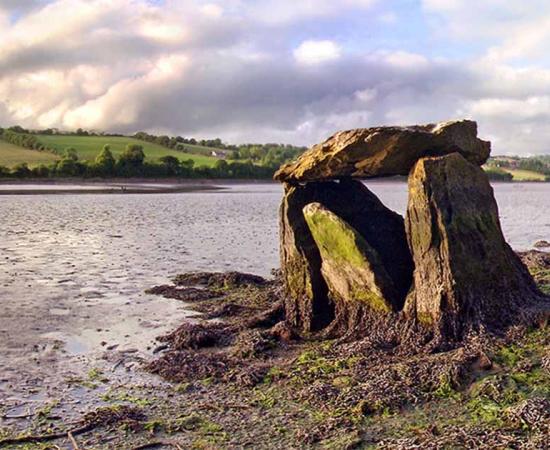 New research helped identify Carraig á Mhaistin, the Rostellan dolmen, more definitively as a Stone Age megalithic tomb.         Source: Howard Goldbaum / CC BY NC 4.0