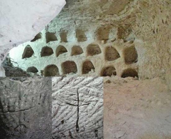 Surprising Carvings Depicting a Cross and a Menorah Found in an Undisclosed Ritual Cave