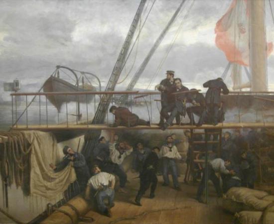 The fall of Casto Méndez Núñez in May 2nd, 1866 