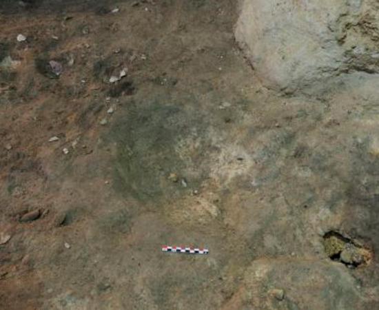 The concave hole found in the Catalonia cave