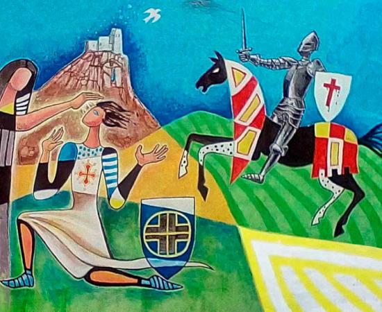 Les Cathares, painting by Bernard Romain. Source: Public Domain