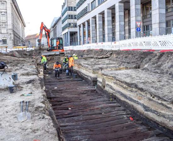 The causeway found on Berlin is remarkably well preserved. Source: Morgenpost. 