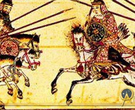 The Mongol heavy cavalry in a battle (13th–14th century)