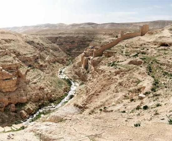 The Judean desert has numerous caves, which provided refuge for Jewish resistance to Roman rule. The Cave of Letters got its name from the recovered cache of documents related to the Bar Kochba Revolt  Source: Pavel Bernshtam / Adobe Stock