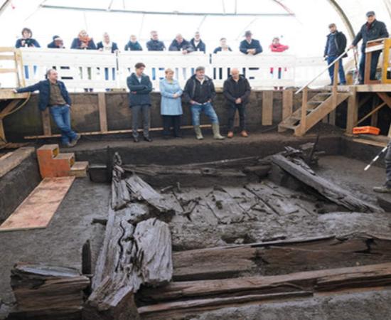 Presentation of the Early Celtic Burial Chamber, Riedlingen, Germany