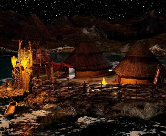 Celtic crannog representation.           Source: photosvac / Adobe Stock