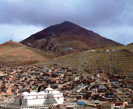 View of Rich Hill (Cerro Rico). 
