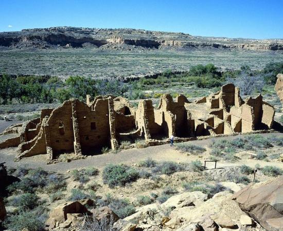Some of the Chaco Canyon ruins are still standing