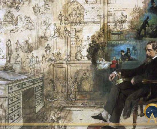 Dickens’ Dream by Robert William Buss (1875) Charles Dickens Museum (Public Domain)