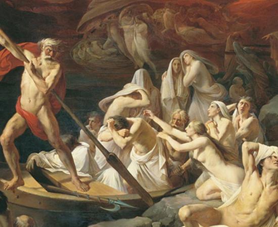 A 19th-century interpretation of Charon's crossing by Alexander Litovchenko.
