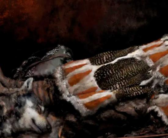 An artist’s impression of the child buried in Majoonsuo during their life. Source: Tom Björklund / University of Helsinki