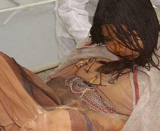 ‘La Doncella’ (the Maiden), one of the mummified ‘Children of Llullaillaco’ in Salta province, Argentina.