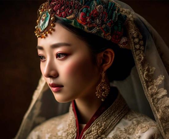 Traditional Chinese bride. Source: Jeronimo Ramos / Adobe Stock.