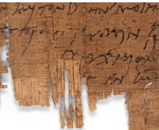 The Christian letter - papyrus P.Bas. 2.43 has been in the possession of the University of Basel for over 100 years. Source: University of Basel / Fair Use.
