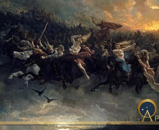 The Wild Hunt of Odin by Peter Nicolai Arbo (1872) (Public Domain)