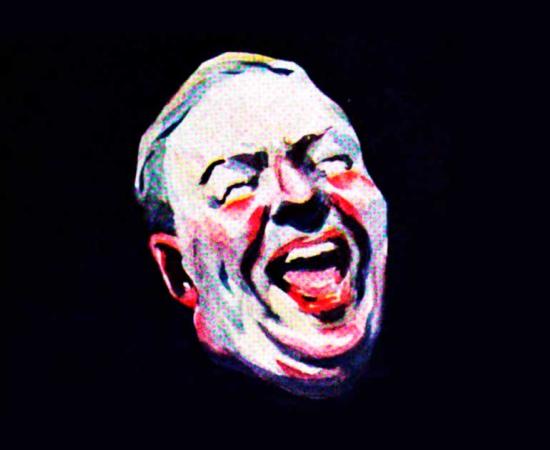 The Stoic philosopher Chrysippus is said to have died laughing. Image of man laughing taken from the Judge Magazine Cover published on February 4th, 1922. Source: Public domain