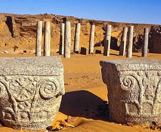Ruins of the Church of the Granite columns, Old Dongola, Sudan
