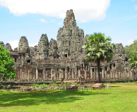 Bayron Temple, the most notable temple in Angkor Thom