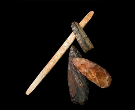 Artifacts from the Anzick site. 